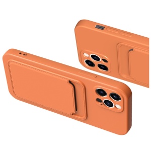 Husa protectie cu suport card compatibila cu Samsung A72 Portocaliu - Img 11