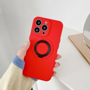 Husa protectie Flippy compatibila cu Apple iPhone 13 Pro Mag Safe Silicone Rosu - Img 2