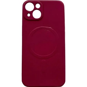 Husa protectie Flippy compatibila cu iPhone 11 (6.1), Liquid MagSafe, ring-shaped, magnetica, Visiniu - Img 1