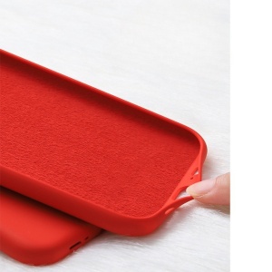 Husa protectie Flippy compatibila cu Samsung Galaxy S21 Ultra Liquid Silicone Case Rosu - Img 4