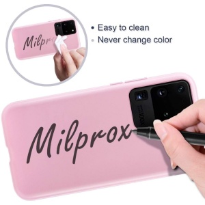 Husa protectie Flippy compatibila cu Samsung S21 5G Liquid Silicone Case Roz - Img 4