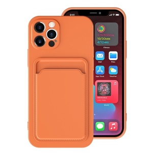 Husa protectie Flippy cu suport card compatibila cu Samsung Galaxy A32 4G Portocaliu