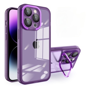 Husa protectie Flippy pentru Samsung A03S (164) Electroplated cu suport pentru camera, 1.5 mm grosime, protectie camera, Mov - Img 1