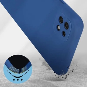 Husa protectie Flippy pentru Samsung A22 5G Liquid Silicone Albastru Inchis - Img 9