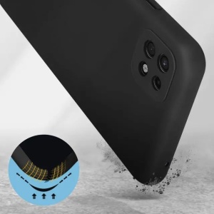 Husa protectie Flippy pentru Samsung A22 5G Liquid Silicone Negru - Img 9
