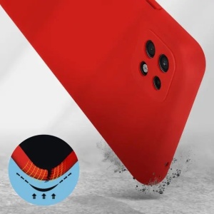 Husa protectie Flippy pentru Samsung A22 5G Liquid Silicone Rosu - Img 9