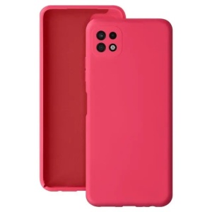 Husa protectie Flippy pentru Samsung A22 5G Liquid Silicone Roz Fuchsia/Roz - Img 1