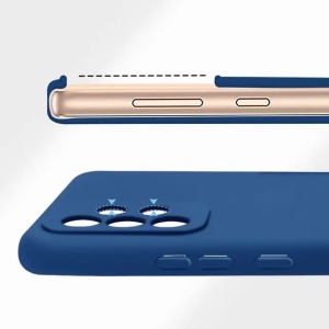 Husa protectie Flippy pentru Samsung A53 5G Liquid Silicone Albastru Inchis - Img 5