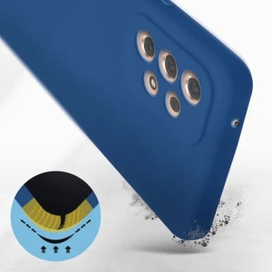 Husa protectie Flippy pentru Samsung A53 5G Liquid Silicone Albastru Inchis - Img 9