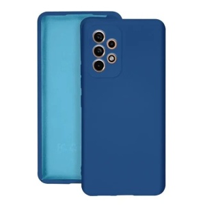 Husa protectie Flippy pentru Samsung A53 5G Liquid Silicone Albastru Inchis - Img 1