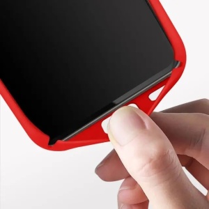 Husa protectie Flippy pentru Samsung A53 5G Liquid Silicone Rosu - Img 3