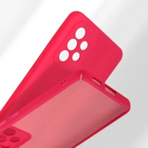 Husa protectie Flippy pentru Samsung A53 5G Liquid Silicone Roz Fuchsia/Roz - Img 5