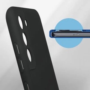 Husa protectie Flippy pentru Samsung S21 FE Liquid Silicone Negru - Img 6