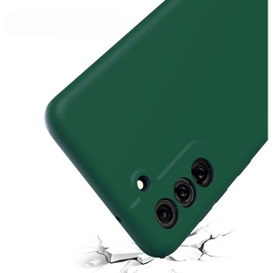 Husa protectie Flippy pentru Samsung S21 FE Liquid Silicone Verde - Img 3