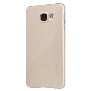 Husa Samsung Galaxy J3 2016 Nillkin Frosted Shield Auriu + Folie de protectie - Img 3