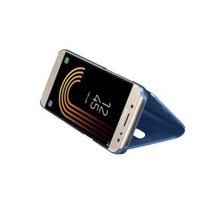 Husa Samsung Galaxy J5 2017 Flip Cover Oglinda Albastru - Img 2