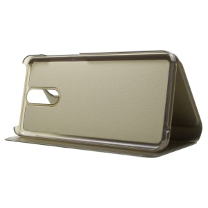 Husa Tip Carte, Flippy, Compatibila cu Huawei Mate 10 Lite, Flip Cover Oglinda, Auriu - Img 4