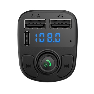 Incarcator Auto cu MP3 Player, Flippy, Bluetooth 5.0, 5V, 2 x USB, Type C, Negru - Img 3