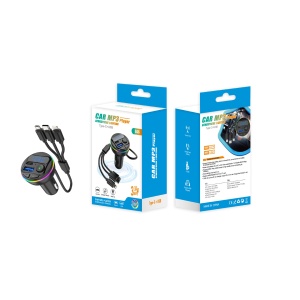 Incarcator Auto cu MP3 Player, Flippy, Port USB Fast Charge QC3.0 si Type C, PD 20W, Bluetooth, 3 Mufe de Incarcare, Negru - Img 6