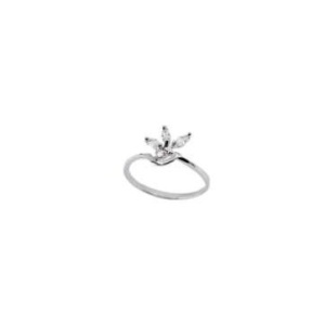 Inel din Argint 925 cu Zirconii, model Floare, marimea 58 - Img 2