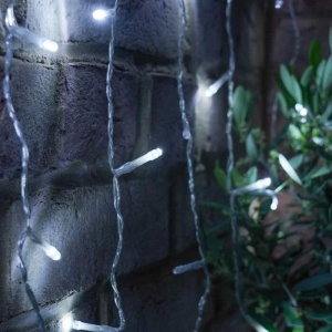 Instalatie Craciun, Tip Perdea, IP44, 9 m x 3 m, 720 LED-uri, Alb rece, cu 8 jocuri de lumini, 31 V, 9W, Interconectabila, Prelungitor 3 m inclus, Fir transparent, Interior/ Exterior, Flippy - Img 3