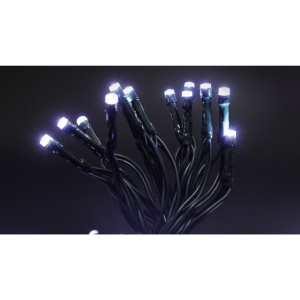 Instalatie de Craciun cu Baterii Tip Liniar, 2 jocuri de lumini, Fir Verde 3 m 30 LED -uri, Alb Rece - Img 7