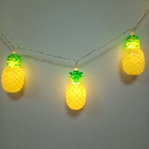 Instalatie de Craciun, Flippy®, Tip Sir cu Baterii, 1.5 m, 10 LED-uri, Model Ananas, Galben - Img 3