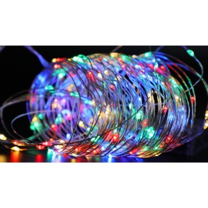 Instalatie de Craciun, Liniara, 20 m, Baterii, 200 LED-uri, Multicolor, 2 Jocuri de Lumini, Fir Cupru, Interior/Exterior, Flippy - Img 10