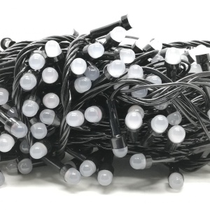 Instalatie de Craciun Tip Sir 9 m 80 LED -uri Mari Alb Rece - Img 2