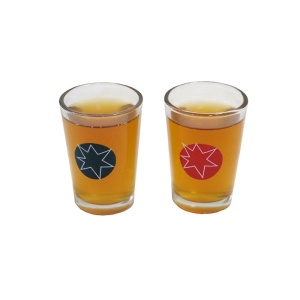 Joc de societate Pinball cu pahare pentru shoturi Flippy, 40 x 17,7 cm, galben - Img 8