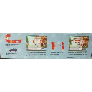 Joc educativ magnetic de interconectare, micul pompier, 15 nivele, 9 carti, pentru copii, +3 ani, multicolor - Img 3