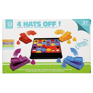 Joc Interactiv pentru Copii, Flippy, 4 Hats Off, Tabla de Joc, Figurine Palarii, +3 Ani, Multicolor - Img 6