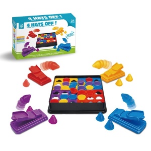 Joc Interactiv pentru Copii, Flippy, 4 Hats Off, Tabla de Joc, Figurine Palarii, +3 Ani, Multicolor - Img 8