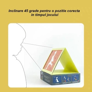 Joc Magnetic Tangram, tabla si forme diverse magnetice, 34 de piese, pentru copii, +3 ani, multicolor - Img 3