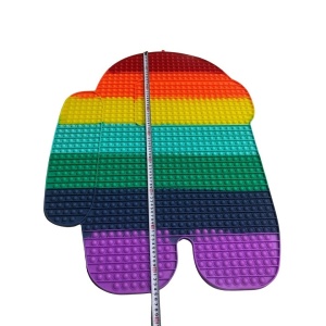 Jucarie antistres din silicon, Flippy®, Pop It Now and Flip It, Among Us, 85 cm - Img 1