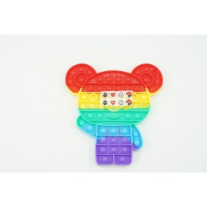 Jucarie antistres din silicon, Flippy, Pop It Now and Flip It, Ursulet Koala, Multicolor - Img 2