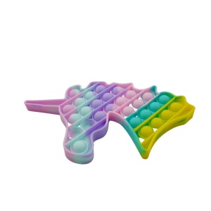 Jucarie antistres din silicon, Pop it Now and Flip It, Unicorn, Multicolor, Model 3 - Img 3