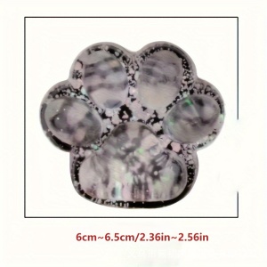 Jucarie Antistres Squishy, Flippy, cu Revenire Lenta, Model Labuta de Pisica cu Sclipici, 6.5x6 cm, 60g, Ambalaj Transparent, Alb-Negru - Img 9