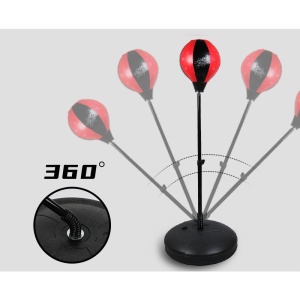 Jucarie Interactiva, Flippy, Model Sfera de Box cu Suport, Manusi Incluse, Inaltime Reglabila, +3 Ani, 120 x 20 x 23.5 cm, Rosu/ Negru - Img 3