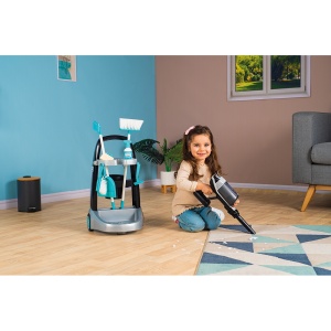Jucarie Smoby Set curatenie cu troller si aspirator electronic Rowenta negru - Img 8