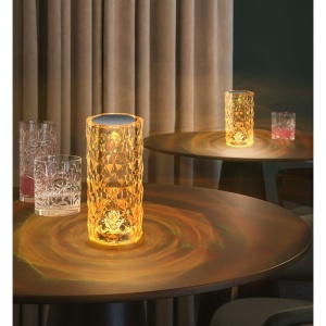 Lampa de birou pe LED RGB, Flippy, dimmer tactil, 3 nivele de intensitate, Cristal Acrilic, cu telecomanda - Img 8