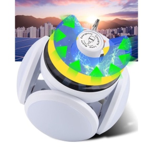 Lampa solara cu 25 LED-uri, pliabila, prindere carlig cu 5 moduri de iluminare, Flippy - Img 5