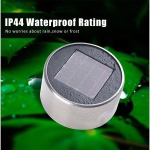 Lampa solara Led decorativa pentru gradina, Argintie, Flippy, Lumina Alb Cald - Img 2