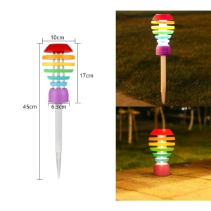 Lampa solara LED design modern pentru gradina Flippy, inaltime 45 cm, 2 moduri de utilizare, 45 x 10 cm, material sticla si ABS, 2V, ABS, 600mAh, alb cald si alb rece, mulicolor - Img 2