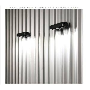 Lampa solara LED dreptunghiulara pentru perete Flippy, 18 x 7 cm, senzor miscare, 6V, ABS, 2200mAh, rezistent la apa, culoare alb rece, suport negru - Img 2