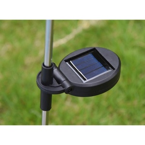 Lampa solara LED tip Floarea Soarelui cu 3 flori, inaltime 70 cm, Pentru gradina, Flippy - Img 5