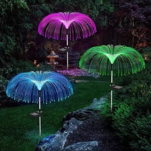 Lampa solara LED tip Meduza, inaltime 90 cm, Pentru gradina, Flippy - Img 8