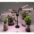 Lampa UV pentru cresterea plantelor Flippy, 4 capete, extensibila, ajustabila pana la 66.5 cm, 20W, conectare la retea, 72 LED-uri, lumina mov