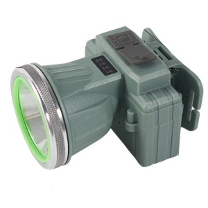 Lanterna LED de Montat pe Cap, Flippy, cu Raza Lunga de Zoom, Reincarcabila USB, Far Telescopic, Rezistent la Apa, Reglabil, pentru Pescuit in Aer Liber, Camping, Lumina Puternica, Lanterna, 8.6x7.5x6.5cm, Verde Deschis - Img 1