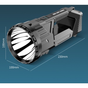 Lanterna LED, Flippy, Incarcare USB, Autonomie 8-24h, 2 Surse de Lumina, Principal si Lateral, Raza Maxima 100-200 m, COB, 5W, 23 x 10 x 10 cm, Negru - Img 8